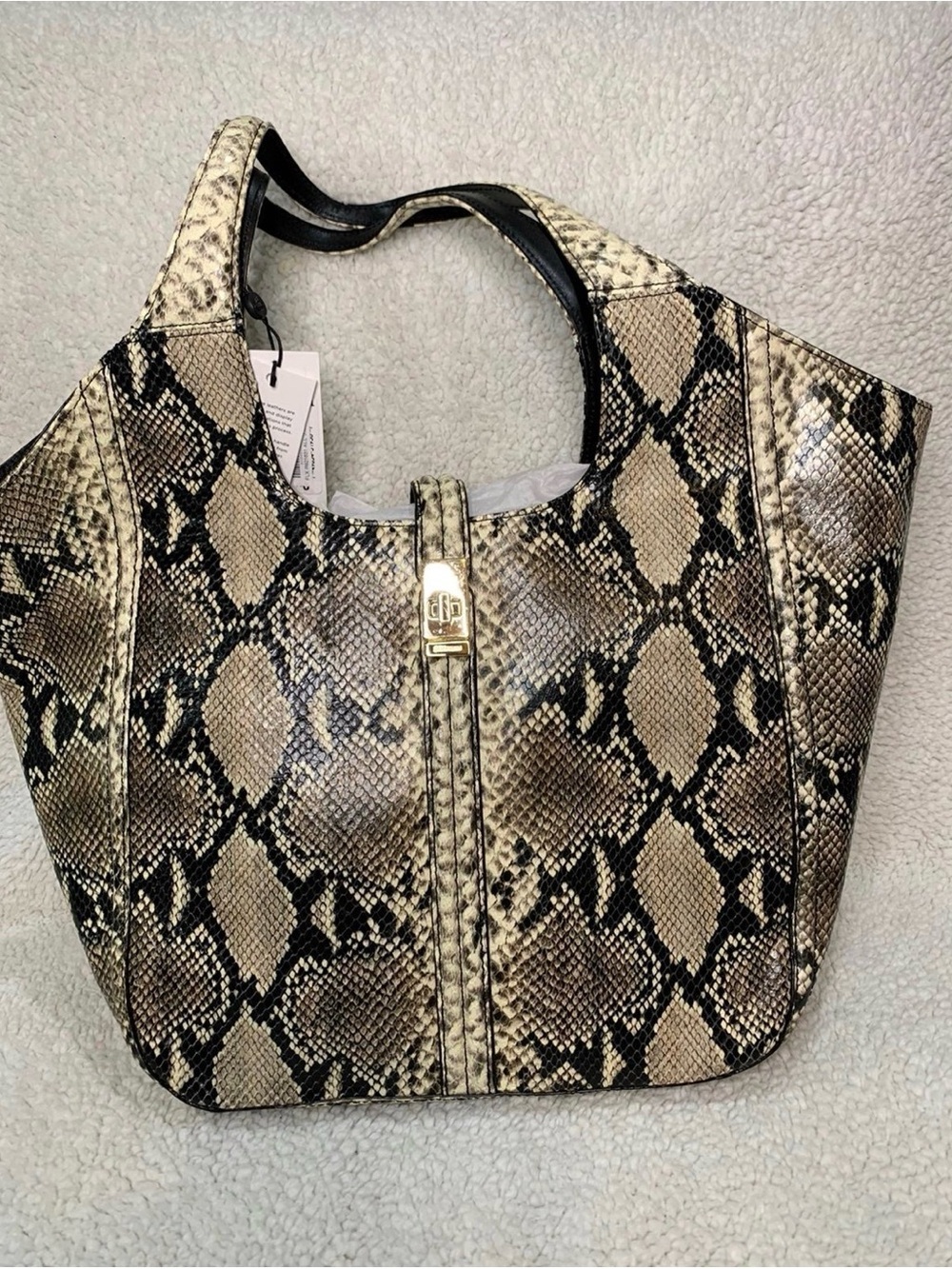 Brahmin - Carla Cavier Felix Snake-Print Large Tote Bag i